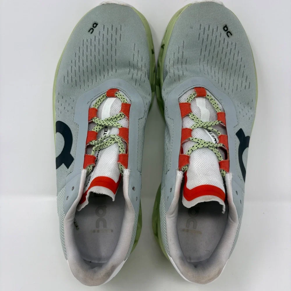 On Cloudmonster Women's Size 9.5 Green White Athletic Running Shoes (61.99022)